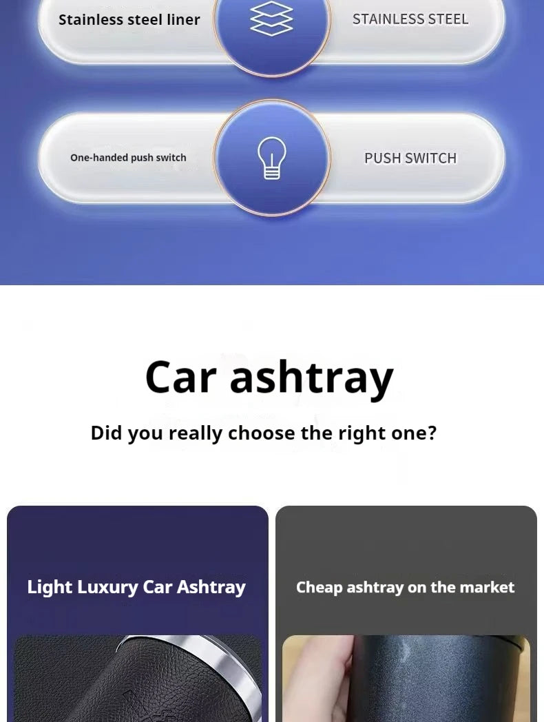 Car LED Ashtray - Car Stays Fresh!