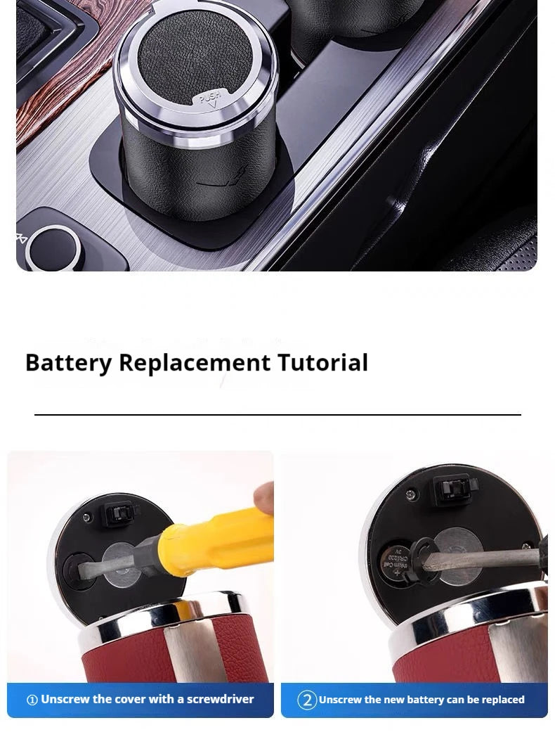 Car LED Ashtray - Car Stays Fresh!